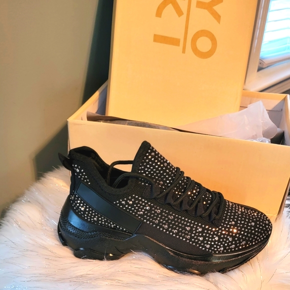 New Yoki Black Studded Sneakers - Picture 5 of 8